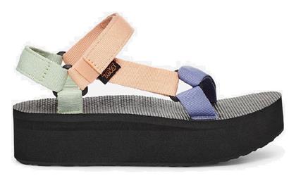 Teva Flatform Universal Γυναικεία Σανδάλια Sporty Flatforms Salmon/Green/Purple