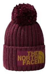 The North Face Beanie Unisex Σκούφος Πλεκτός σε Μπορντό χρώμα