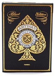 Theory11 Artisan Συλλεκτική Τράπουλα Πλαστική για Poker Μαύρη