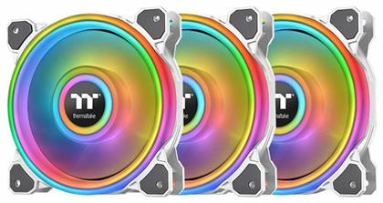 Thermaltake Riing Quad 14 RGB Radiator Fan TT Premium Case Fan 140mm με Σύνδεση 4-Pin PWM 3τμχ Λευκό από το e-shop