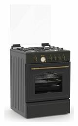 Thermogatz Υγραερίου Ελεύθερη με Εστίες Υγραερίου Γκρι TGS 4222 RUSTIC ANTH