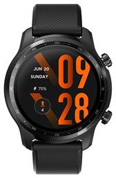 Ticwatch Pro 3 Ultra Stainless Steel 48mm Αδιάβροχο Smartwatch με Παλμογράφο (Shadow Black)