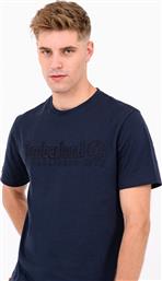 Timberland Ανδρικό T-shirt Navy Μπλε Με Λογότυπο