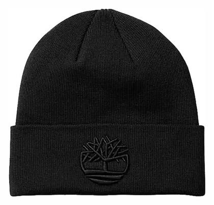 Timberland Beanie Unisex Σκούφος Πλεκτός σε Μαύρο χρώμα