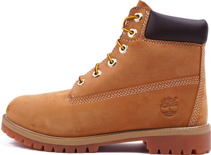 Timberland Δερμάτινα Παιδικά Μποτάκια με Κορδόνια Ταμπά από το Cosmossport