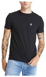 Timberland Dunstan River Ανδρικό T-shirt Μαύρο Με Λογότυπο