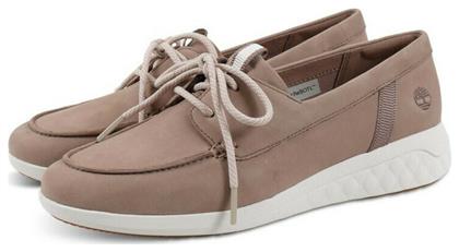 Timberland Γυναικεία Boat Shoes σε Μπεζ Χρώμα