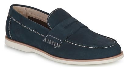 Timberland Suede Ανδρικά Boat Shoes σε Μπλε Χρώμα