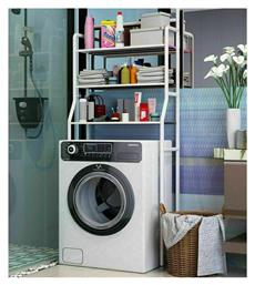 TM-0091 Επιδαπέδια Ραφιέρα Μπάνιου Μεταλλική με 3 Ράφια 63x25x25cm Λευκή