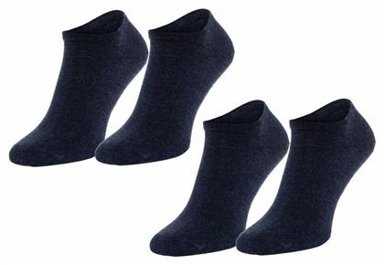 Tommy Hilfiger Ανδρικές Μονόχρωμες Κάλτσες Μπλε 2Pack