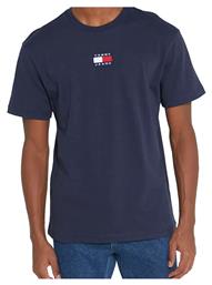 Tommy Hilfiger Ανδρικό T-shirt Navy Μπλε με Λογότυπο