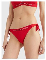 Tommy Hilfiger Bikini Slip με Κορδονάκια Κόκκινο