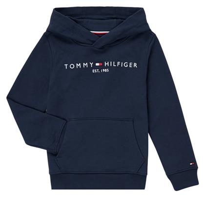 Tommy Hilfiger Fleece Παιδικό Φούτερ με Κουκούλα και Τσέπες Μπλε Essential από το Modivo