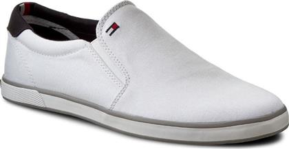 Tommy Hilfiger Harlow 2D Iconic Ανδρικά Slip-On Λευκά