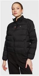 Tommy Hilfiger Κοντό Γυναικείο Puffer Μπουφάν για Χειμώνα Μαύρο