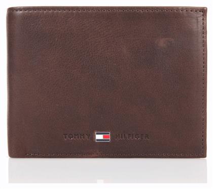 Tommy Hilfiger Leather Credit Card Δερμάτινο Ανδρικό Πορτοφόλι Καφέ από το Epapoutsia