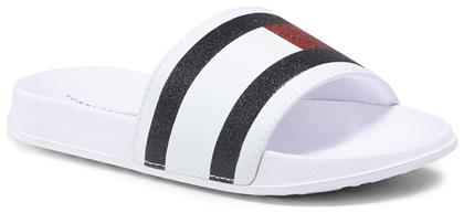 Tommy Hilfiger Παιδικές Σαγιονάρες Slides Λευκές