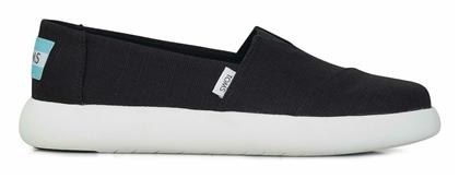 Toms Alpagrata Mallow Υφασμάτινες Γυναικείες Εσπαντρίγιες σε Μαύρο Χρώμα