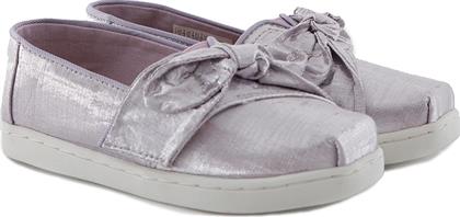 Toms Παιδικές Εσπαντρίγιες με Σκρατς Λιλά Tiny Alpargata Bow Glitz