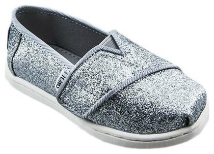 Toms Παιδικές Εσπαντρίγιες με Σκρατς Ασημί Classic