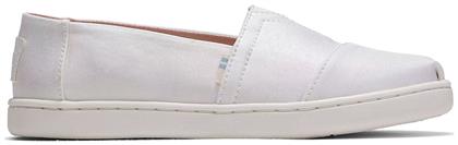 Toms Παιδικές Εσπαντρίγιες Slip-On Λευκές Alpargata Shimmer από το Altershops