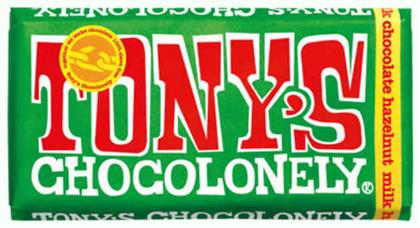 Tony's Chocolonely Σοκολάτα Γάλακτος Φουντούκι 180gr από το e-Fresh