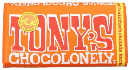 Tony's Chocolonely Σοκολάτα Γάλακτος Καραμέλα και Θαλασσινό Αλάτι 180gr