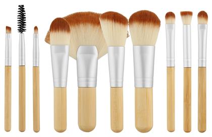 Tools for Beauty Σετ με Πινέλα Μακιγιάζ από Συνθετική Τρίχα Mini Bamboo