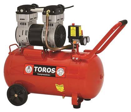 Toros Oil Free SILENT Μονοφασικό Κομπρεσέρ Αέρος με Ισχυ 1.55hp και Αεροφυλάκιο 50lt από το Plus4u