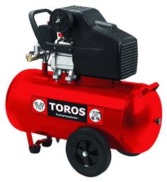 Toros TM 24/2.5 Μονοφασικό Κομπρεσέρ Αέρος με Ισχυ 2.5hp και Αεροφυλάκιο 24lt από το Plus4u