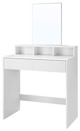 Τουαλέτα Κρεβατοκάμαρας Ξύλινη Λευκή με Καθρέπτη 80x40x140εκ. από το Spitishop