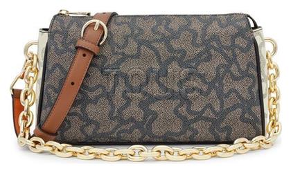 Tous Bolso Γυναικεία Τσάντα Χιαστί Beige/Black από το Tsakiris Mallas