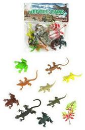 ToyMarkt Παιχνίδι Μινιατούρα Μικρό Σετ με 8 Ερπετά για 3+ Ετών