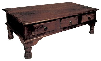Τραπεζάκι Σαλονιού Indian 110x60x41cm Καφέ