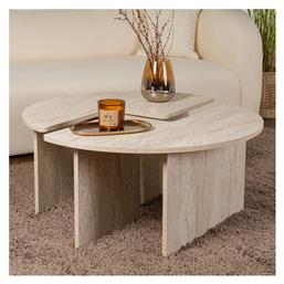 Τραπεζάκι Σαλονιού Moira 2τμχ 90x90x41cm