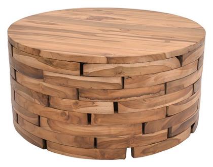 Τραπεζάκι Σαλονιού Wozy 90x90x45cm Φυσικό ξύλο teak από το 24home