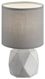 Trio Lighting Pike Τσιμεντένιο Πορτατίφ για Ντουί E14 με Γκρι Καπέλο και Βάση