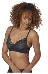 Triumph Fit Smart P01 EX Μαύρο Γυναικείο Bralette Σουτιέν