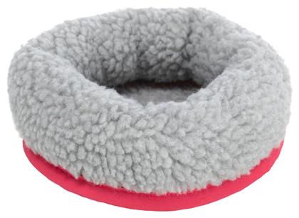 Trixie Κρεβάτι για Χάμστερ Γούνινο 16x13cm Ροζ/Γκρι