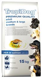 TropiDog Premium Adult Medium & Large Breeds Salmon & Rice 2.5kg