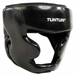 Tunturi Signature Head Guard Κάσκα Πυγμαχίας Ενηλίκων Aνοιχτού Τύπου Δερμάτινη Μαύρη