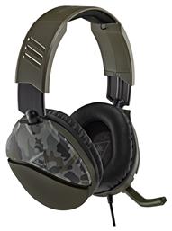 Turtle Beach Recon 70 Over Ear Gaming Headset με σύνδεση 3.5mm Green Camo