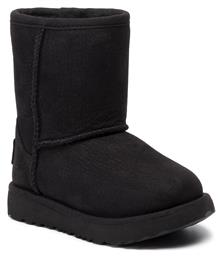 Ugg Australia Δερμάτινο Παιδικό Μποτάκι Αδιάβροχο για Κορίτσι Μαύρο