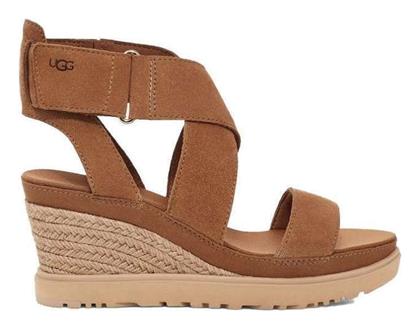 Ugg Australia Ileana Ankie Καλοκαιρινές Γυναικείες Πλατφόρμες Καφέ