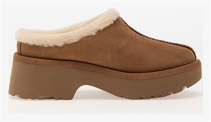 Ugg Australia Κλειστές Δερμάτινες Παντόφλες Καφέ