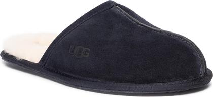 Ugg Australia Scuff Χειμερινές Ανδρικές Παντόφλες με Γούνα Μπλε