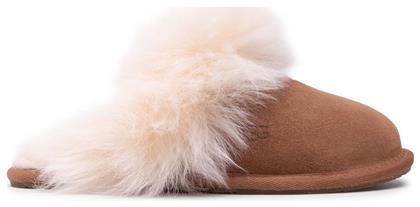 Ugg Australia Scuff Χειμερινές Γυναικείες Παντόφλες Με γούνα Chestnut