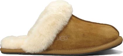 Ugg Australia Scuffette II Χειμερινές Γυναικείες Παντόφλες Με γούνα σε Καφέ Χρώμα