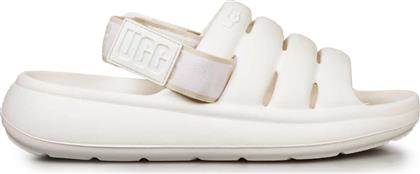 Ugg Australia Yeah Γυναικεία Σανδάλια Sporty σε Λευκό Χρώμα