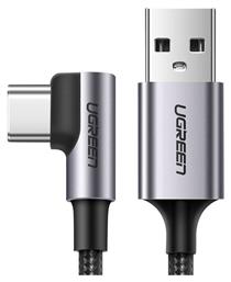 Ugreen Angle (90°) / Braided USB 2.0 Cable USB-C male - USB-A male Μαύρο 1m (50941) από το e-shop